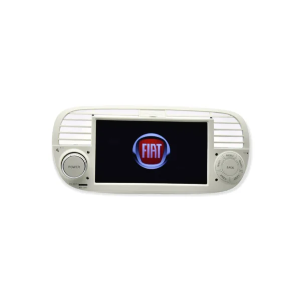 fiat: Rádio 2 din android para o fiat 500 branco playtek