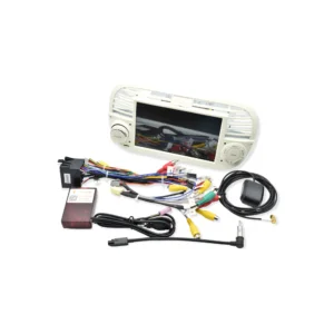 canbus para Rádio 2 din android para o fiat 500 branco playtek