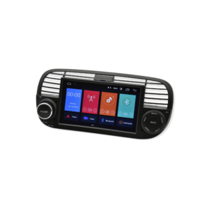 Rádio android fiat 500 preto playtek