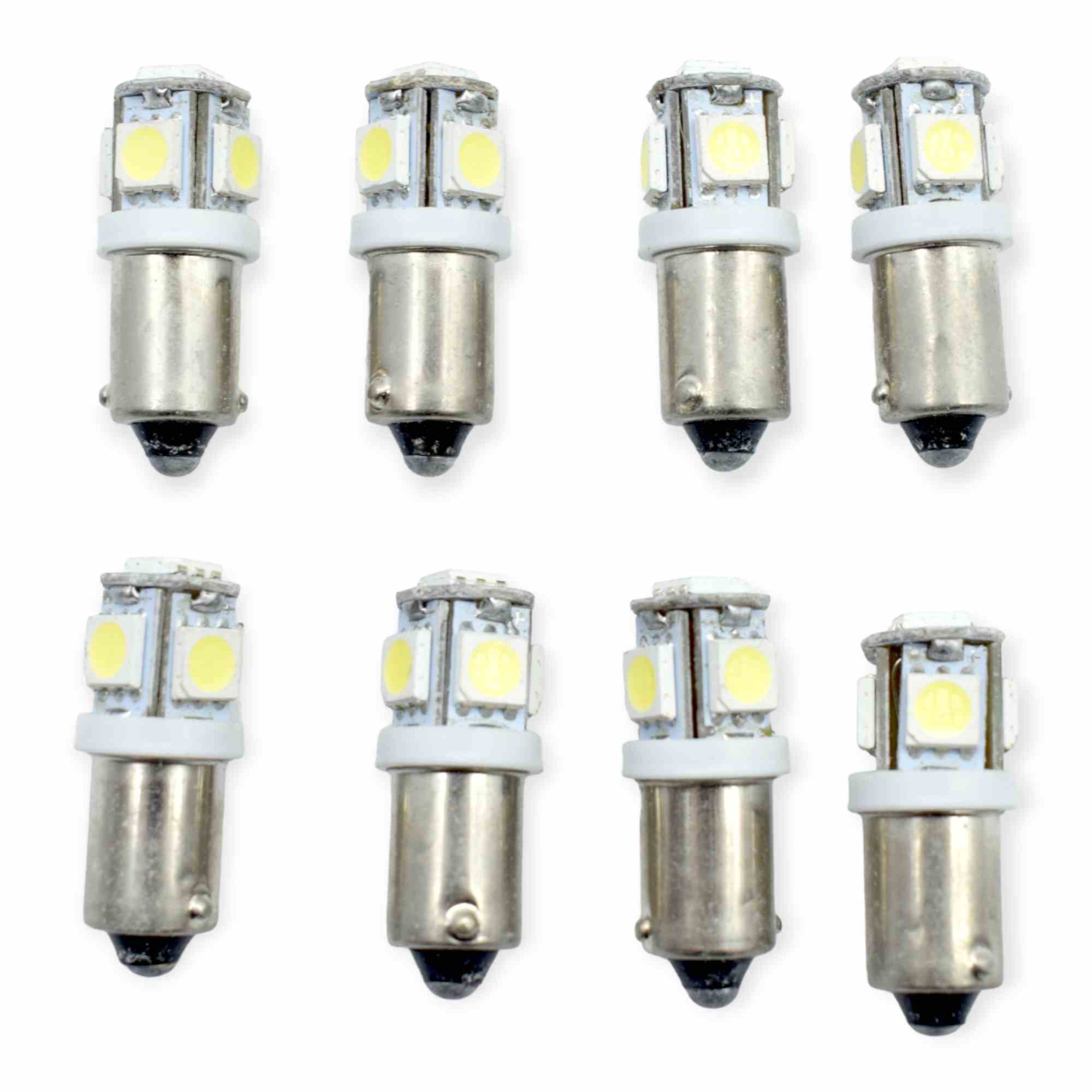 thumbnail image 2 of 4x Amber Yellow F3 LED BA9S T4W Bulbs - 12V For Dash, Side Light, Dome Lamp (3000K) 2 of 5