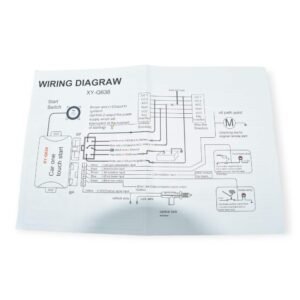 esquema eletrico para Botão Ignição start e stop