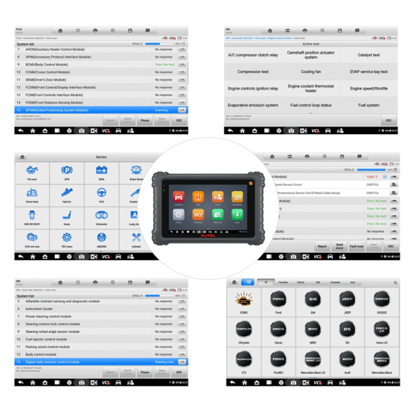 menus Autel MaxiCOM MK906S Pro