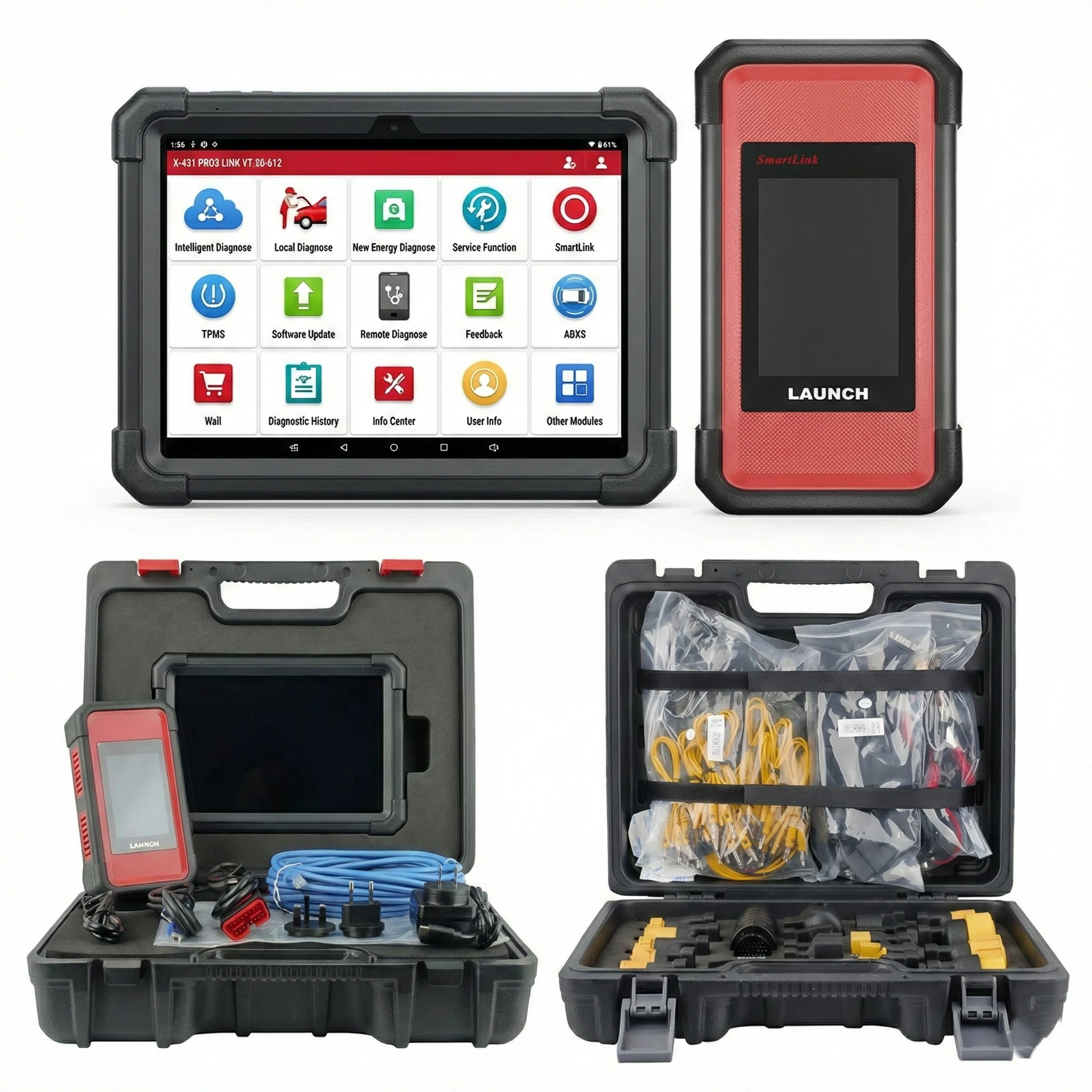 LAUNCH-X431-PRO3S+-SMARTLINK-HD-playtek-02 conjunto completo LAUNCH X431 PRO3S+ SMARTLINK HD