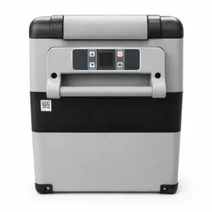 Geleira portátil VEVOR 55L com compressor vista frontal - Playtek