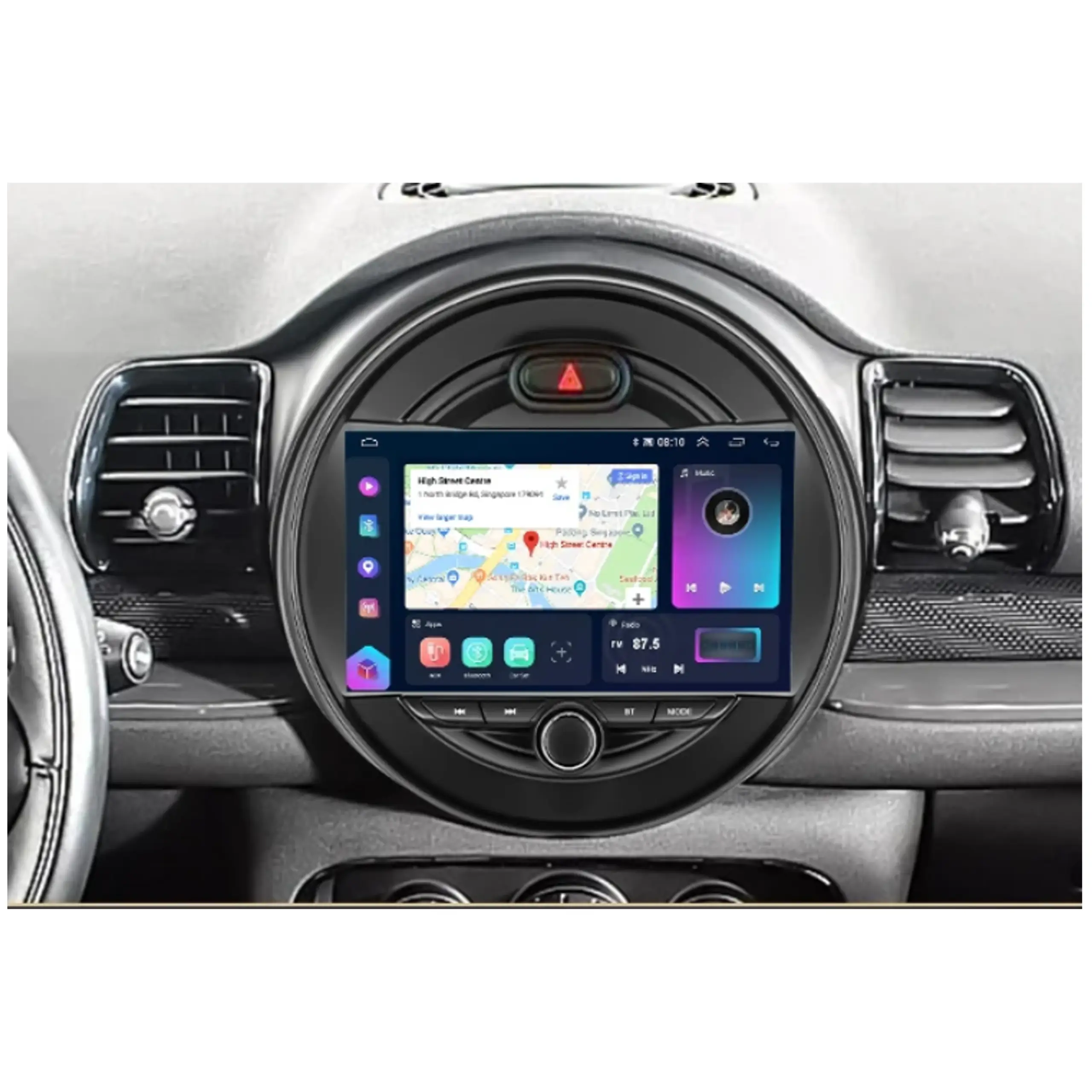 Radio-Android-Mini-Cooper-F55-F56-F57-playtek-014 auto rádio android instalado no tablier do mini cooper