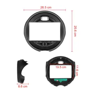 conteudo do kit auto rádio android mini cooper playtek