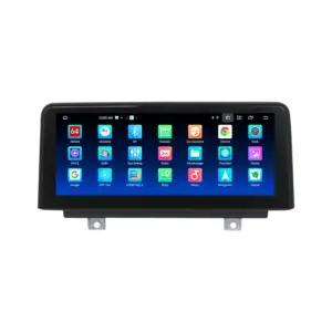 Menu do autorrádio Android 14 para BMW Série 3 e Série 4 com ecrã 10,25 polegadas e CarPlay