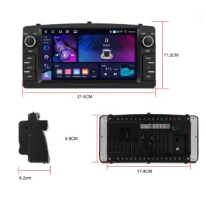 medidas radio android toyota corolla
