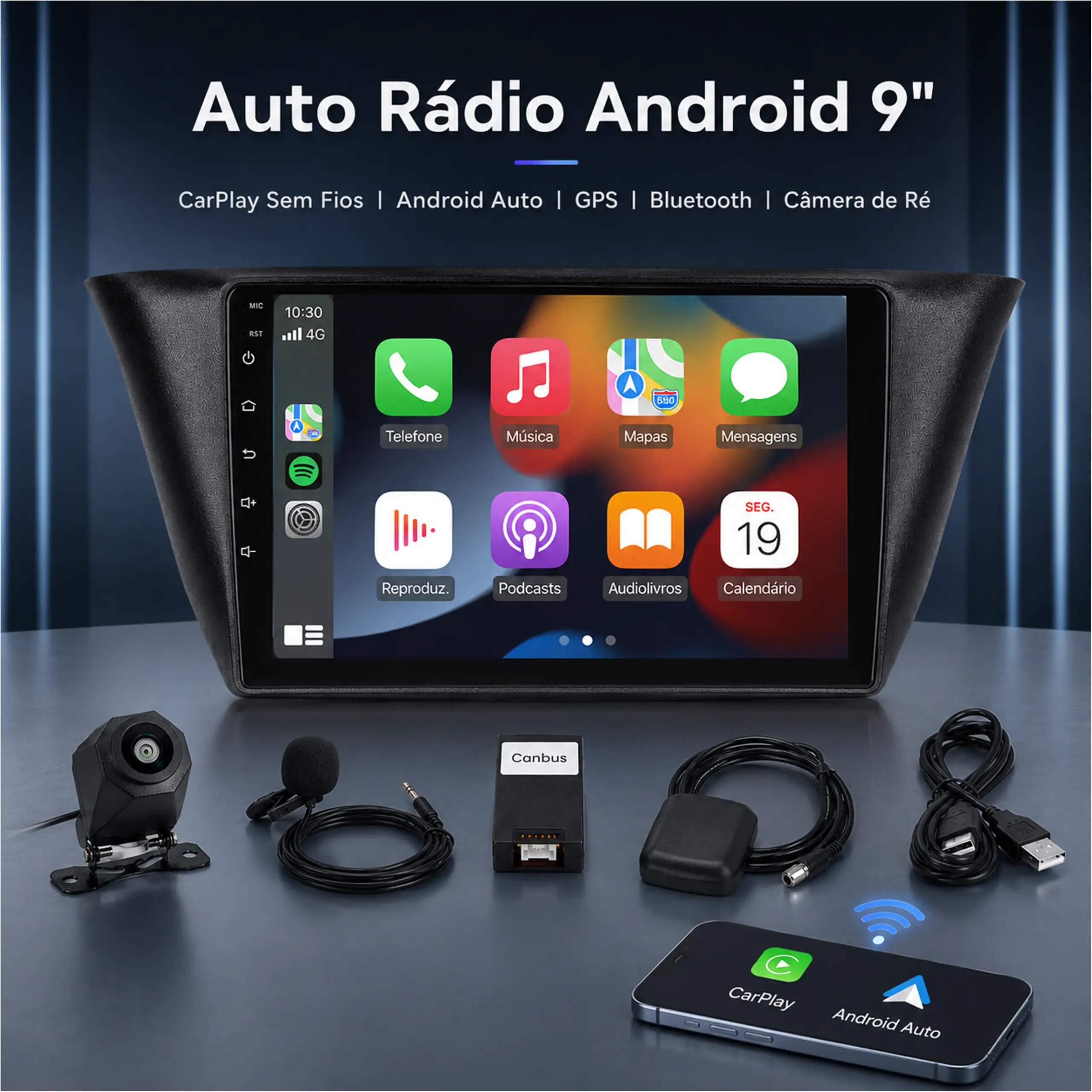 IVECO-Daily-carplay-android-auto-gps-playtek-008 Rádio Android Iveco Daily 4GB 64GB com Apple CarPlay