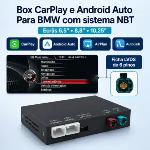 Ficha LVDS 6 pinos BMW compatível com box CarPlay