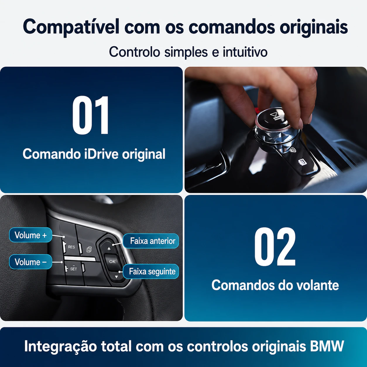 comandos-originais-bmw