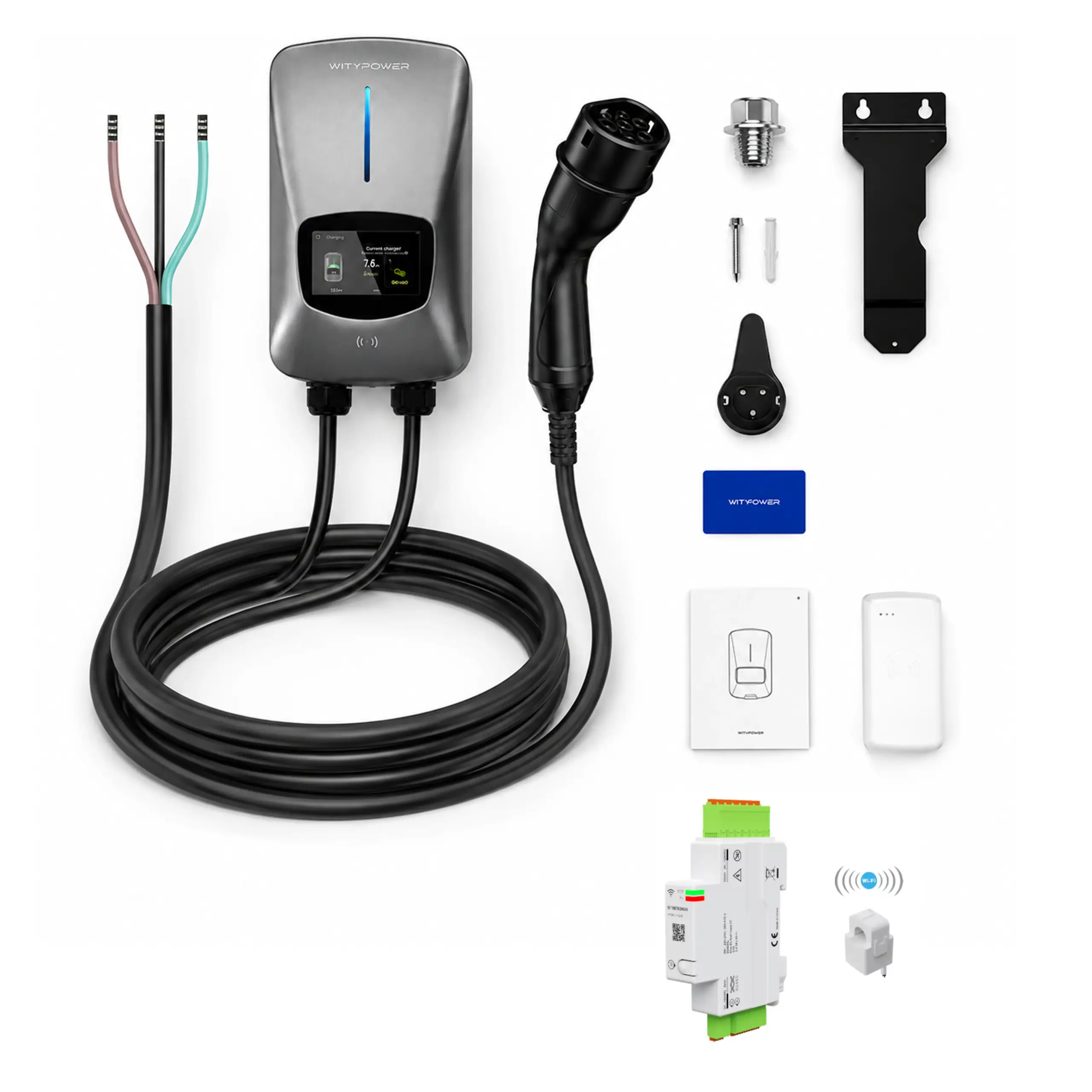 wallbox-dlb-balanceador-sem-fios-playtek-026 Wallbox 7 kW com DLB e acessórios incluídos
