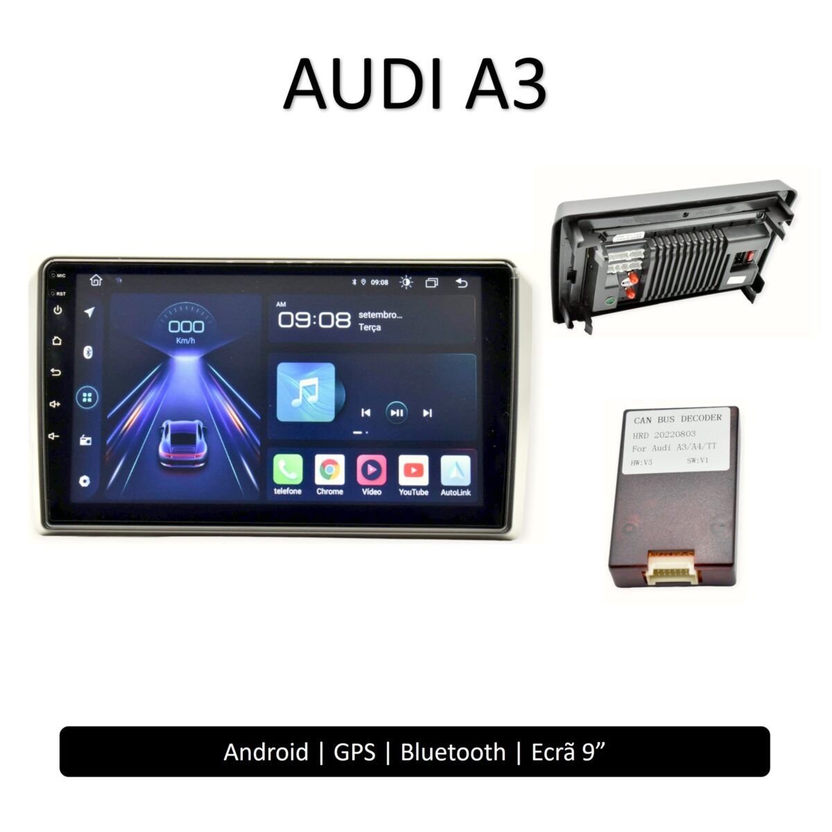 Audi A3 Rádio 2 DIN Android
