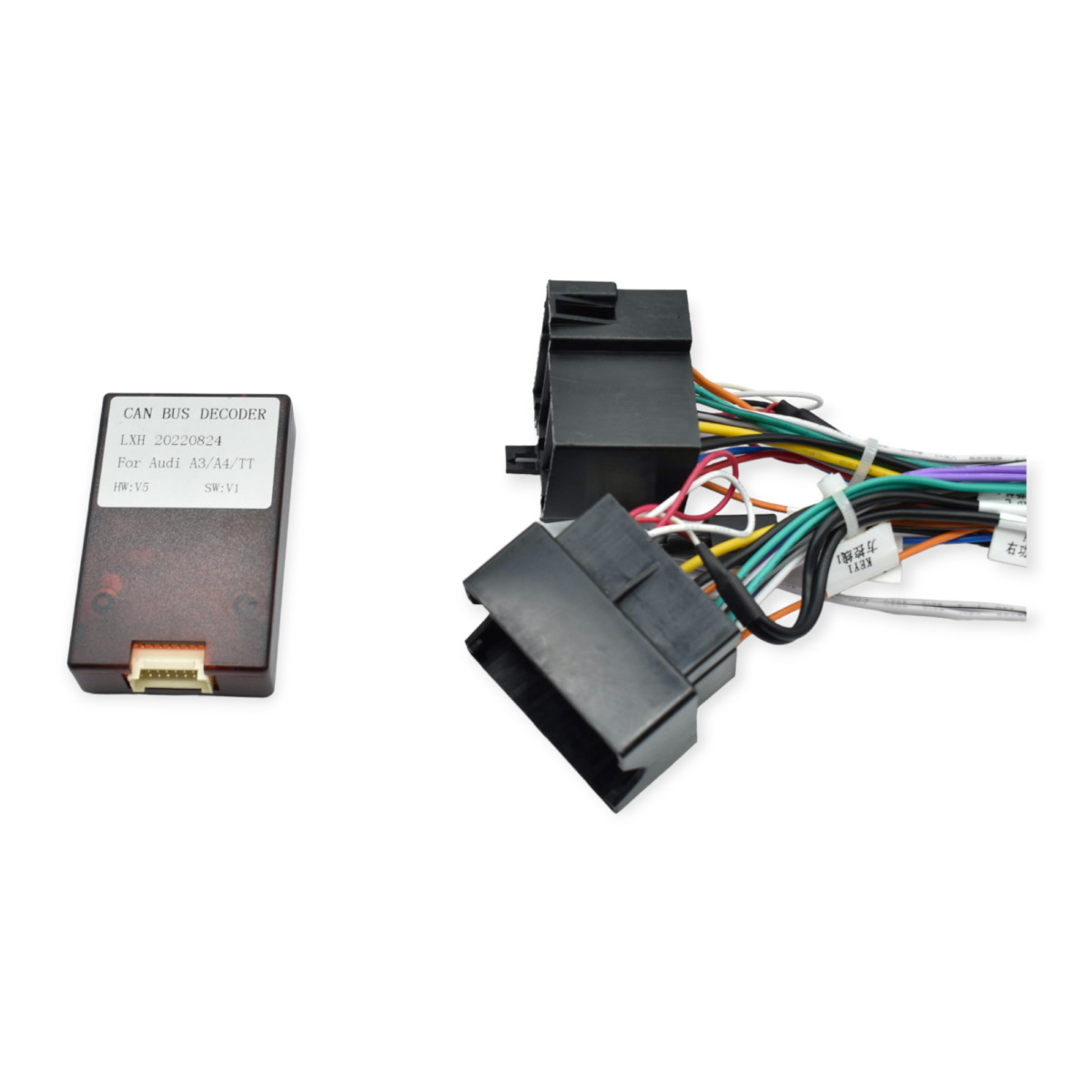 fichas e canbus para o rádio 2 din android de 9 polegadas para audi a4 - playtek