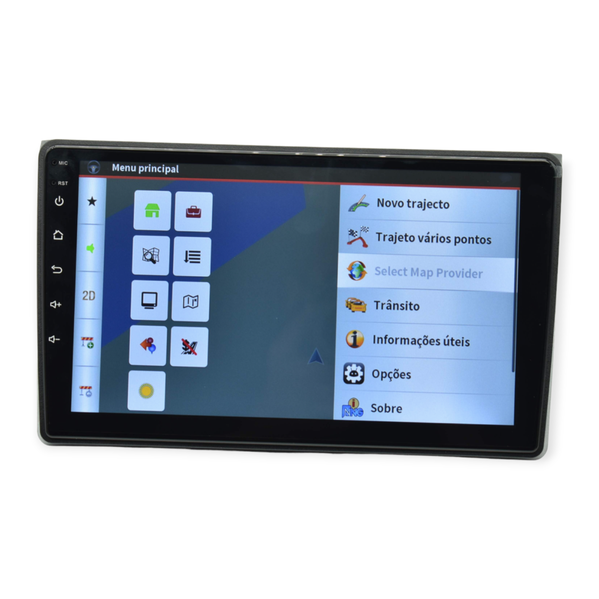 mapas do rádio 2 din android de 9 polegadas para audi a4 - playtek