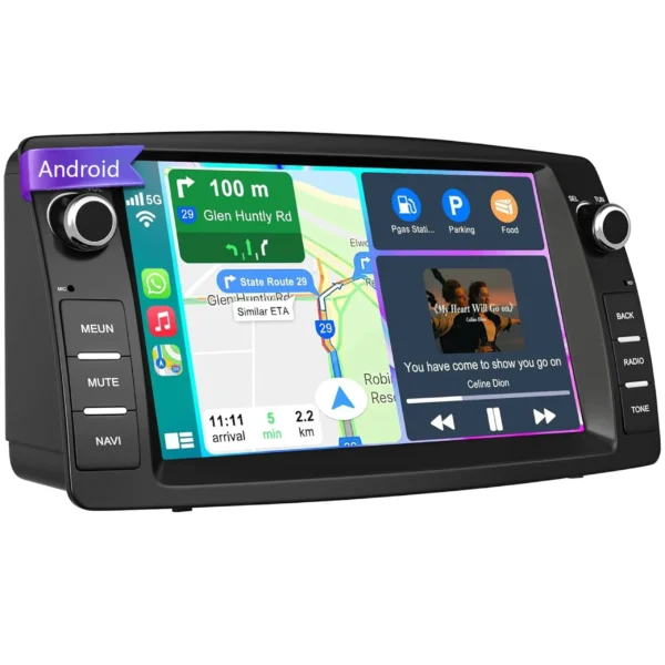 Autorrádio Android para Toyota Corolla E120 (2000-2006) 7" CarPlay + Android Auto