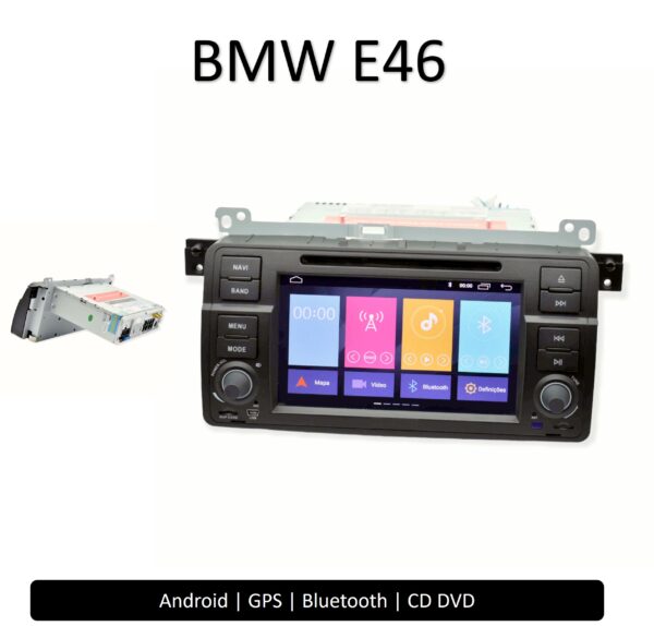 BMW E46 Auto Rádio 2 DIN Android CD DVD