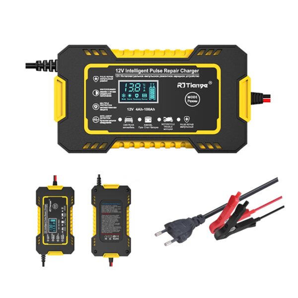 Carregador de Bateria para Carro, barco ou mota - 12V 6A