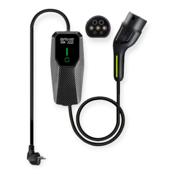 Carregador EV 16A 3.5KWh – Carregador veículo elétrico Tipo 2 Portátil - EV Charger