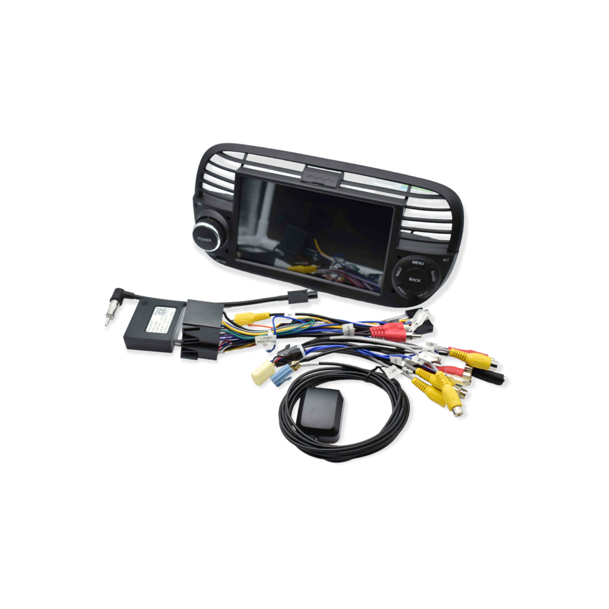 fichas e cabos do Rádio android fiat 500 playtek