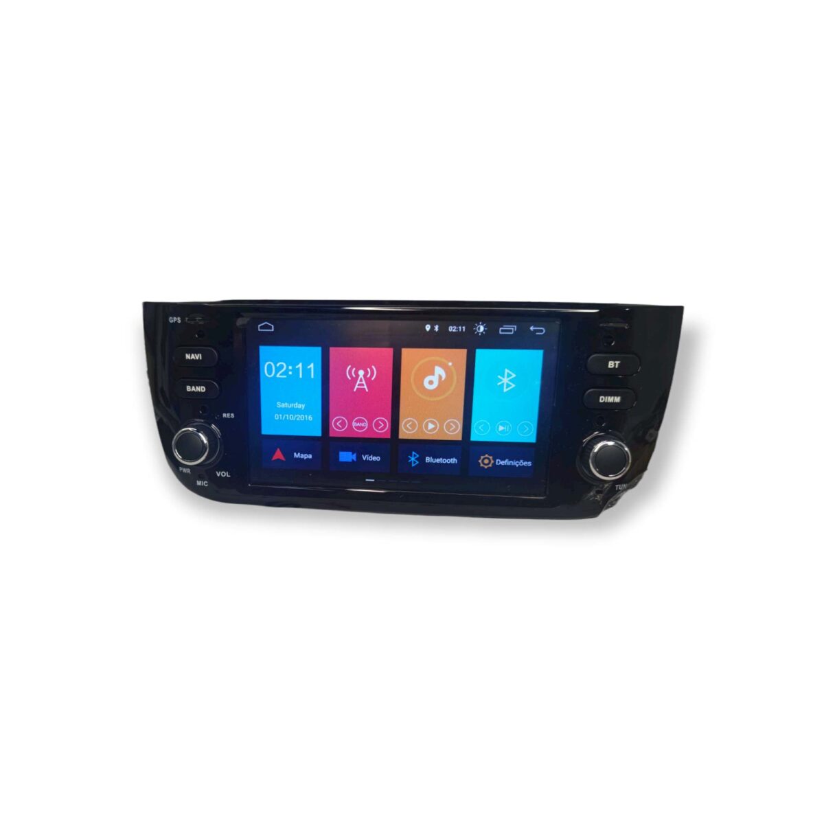 Fiat Punto EVO Grande Punto Rádio 2 DIN Android 13 – GPS WIFI CarPlay — imagem 3
