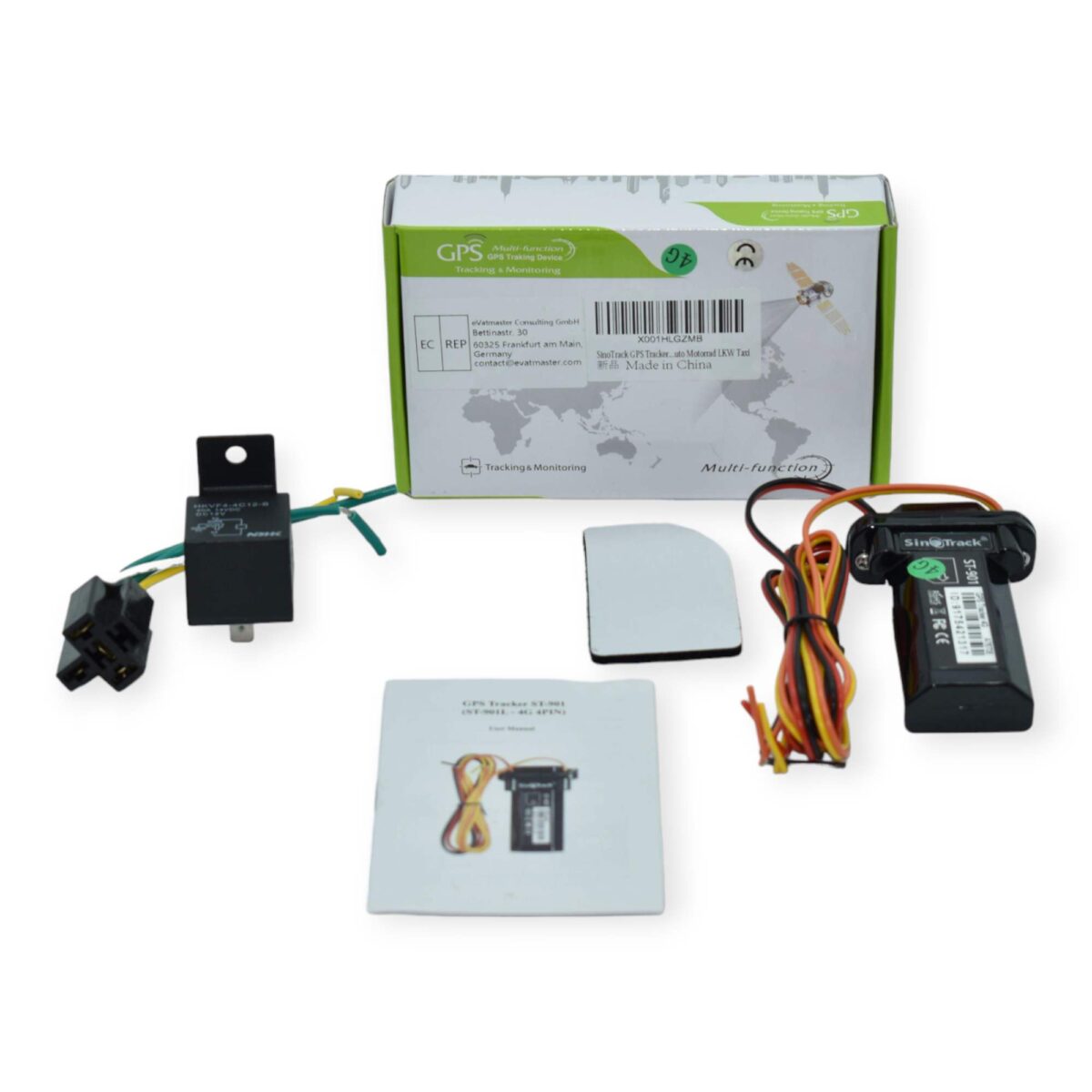 GPS Rasreador Carro Sinotrack ST-901 com caixa e relé
