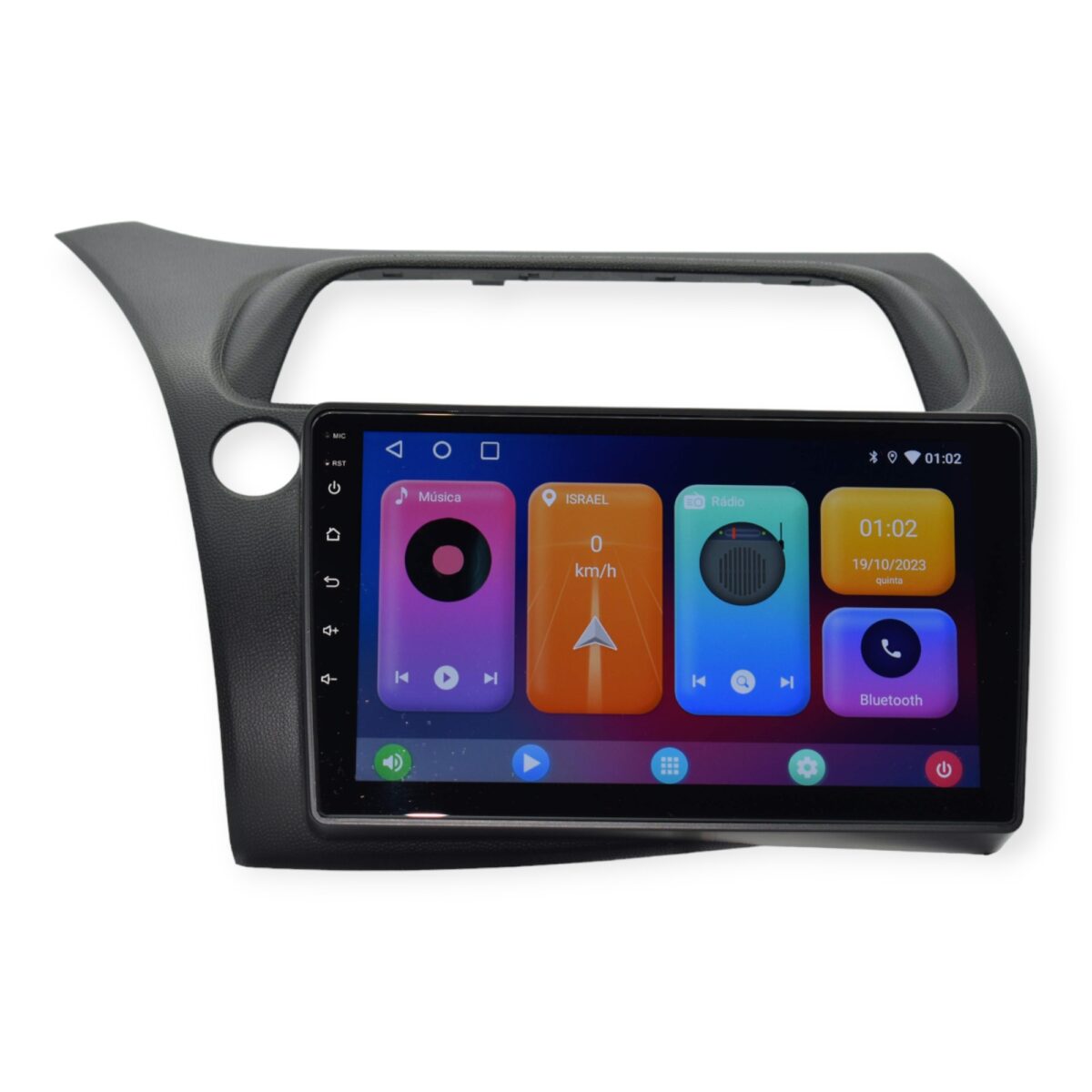 rádio 2 din android honda civic hatchback
