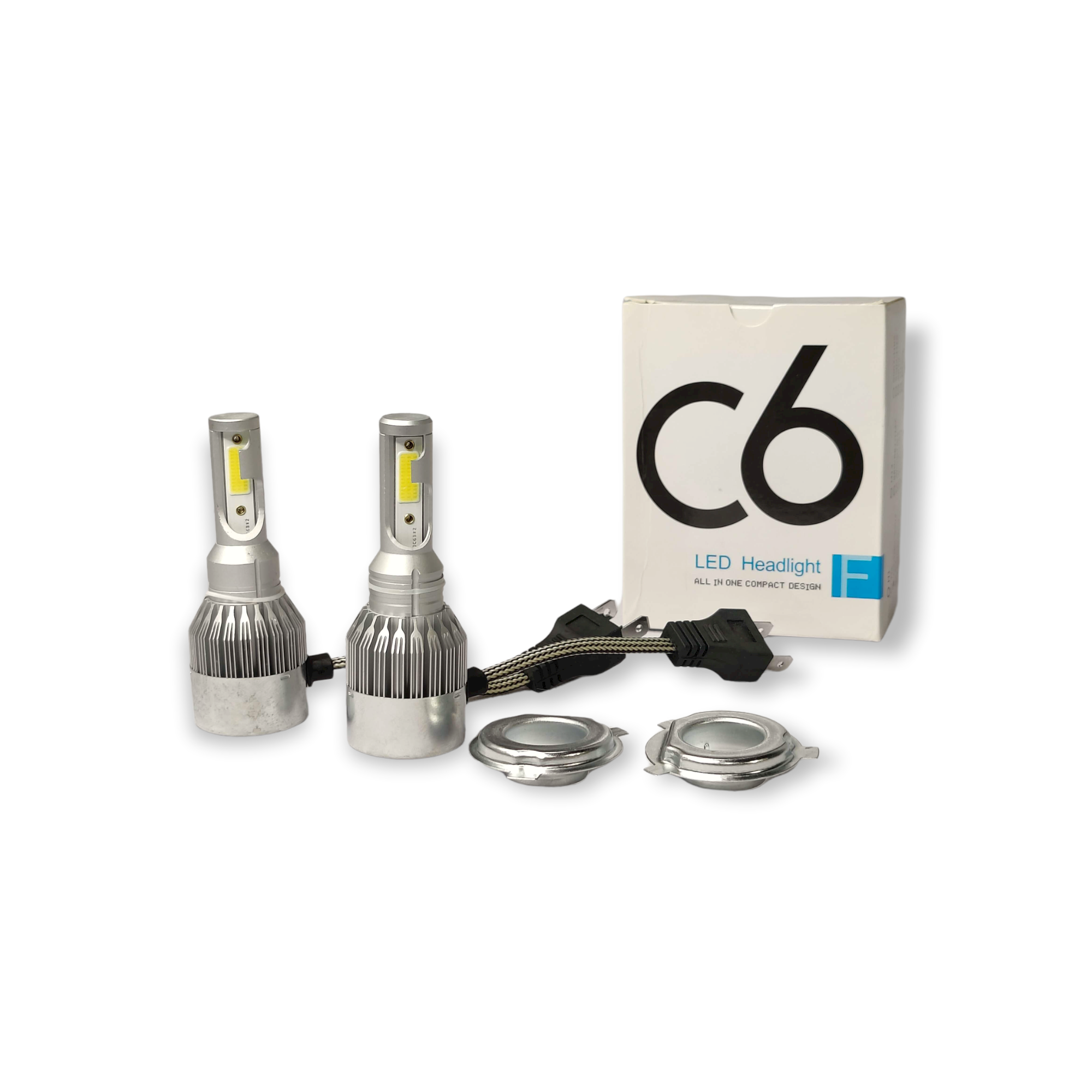 Lâmpadas LED H4 – luzes LED 2 Unidades