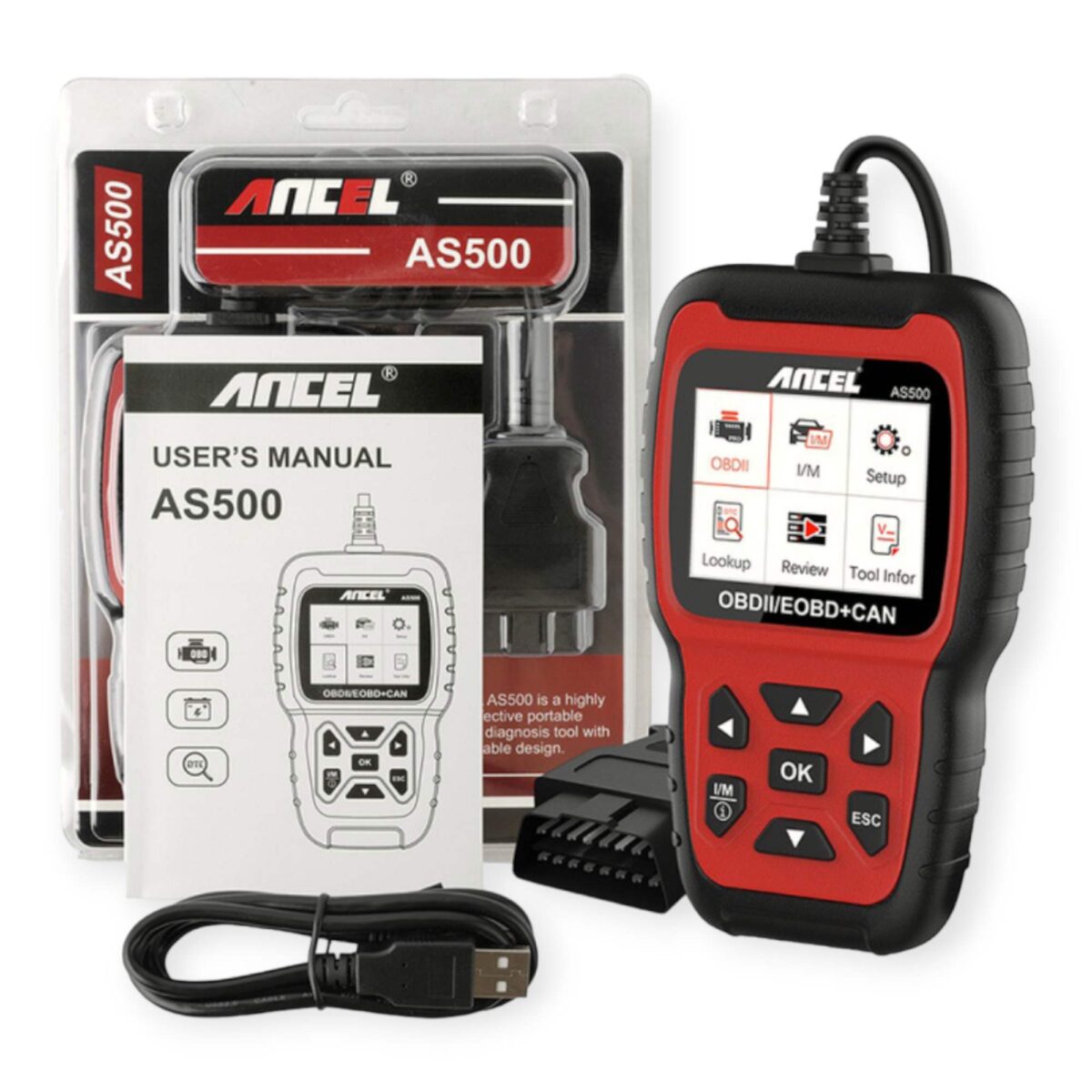 Diagnóstico OBD Ancel AS 500