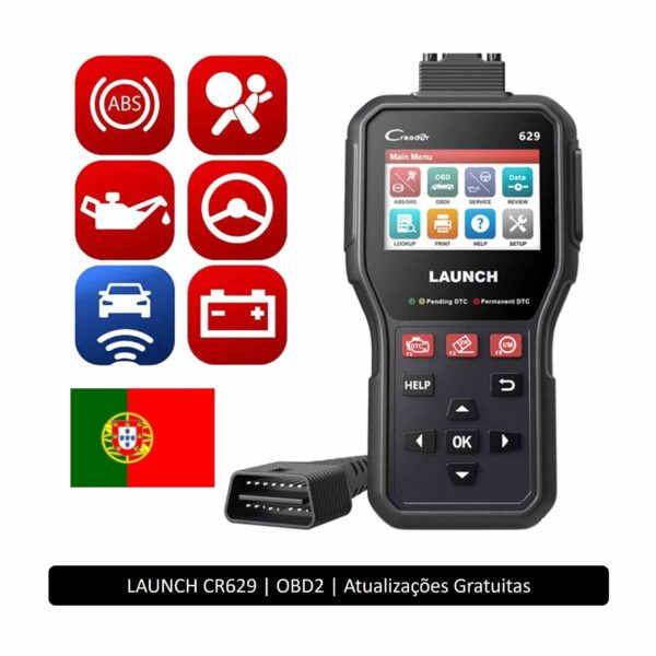 Máquina de Diagnóstico Automóvel Profissional OBD Launch Creader CR629