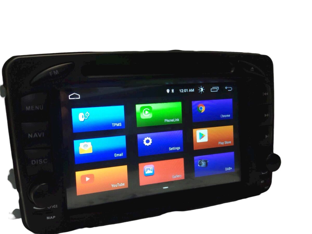 Mercedes W209 Auto rádio 2 DIN Android - w203 w209 — imagem 11
