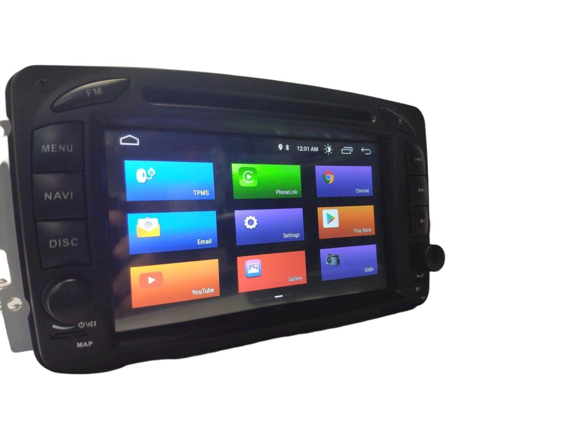 Mercedes W209 Auto rádio 2 DIN Android - w203 w209 — imagem 12