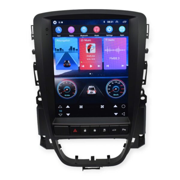 Opel Astra J Rádio Android com ecrã estilo Tesla - GPS Apple Carplay e Android Auto