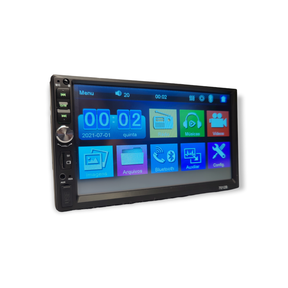 Rádio 2 DIN 7- Bluetooth USB Micro SD — imagem 2