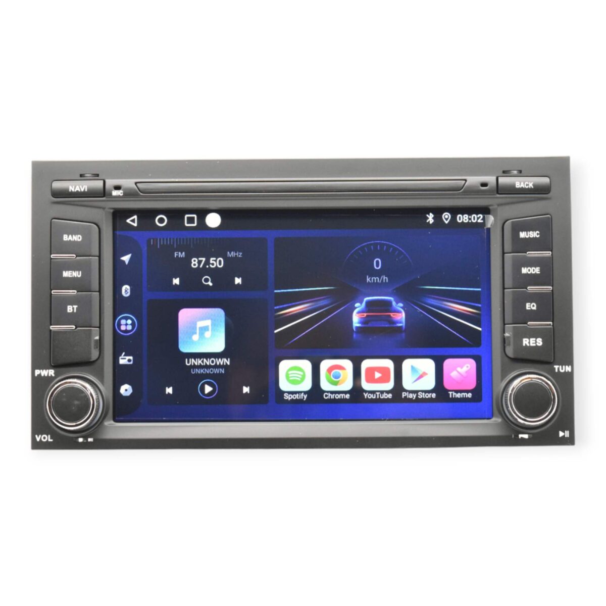 vista frontal auto rádio android seat leon mk3 ibiza 6j