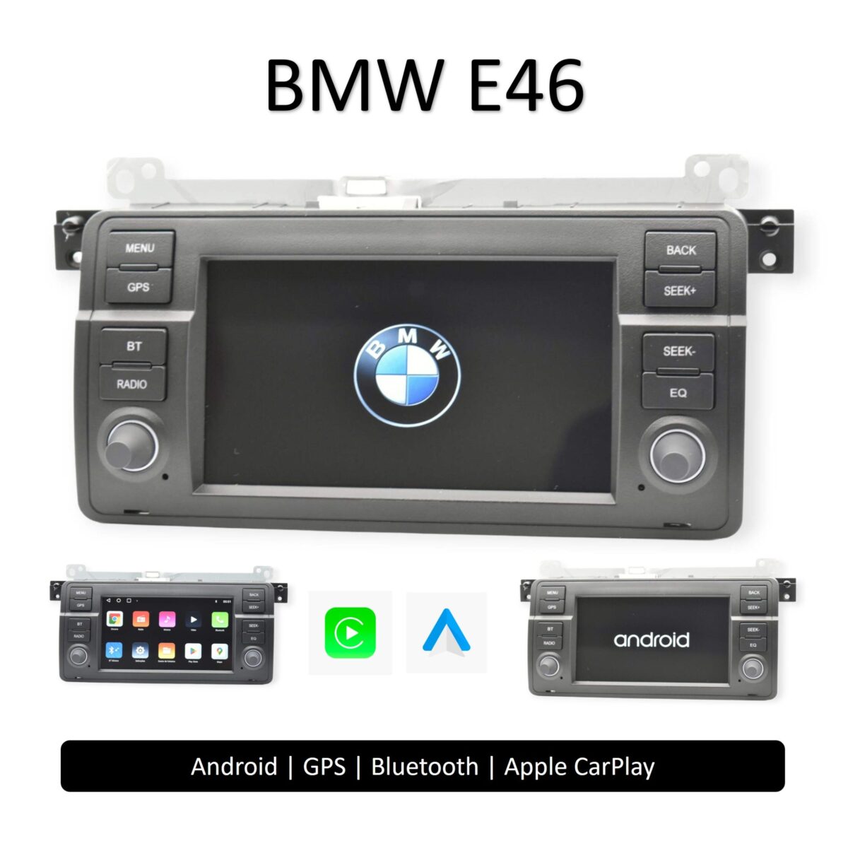 montagem auto rádio android para bmw e46