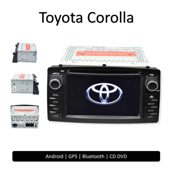 Toyota Corolla e120 Auto Rádio 2 DIN Android CD DVD
