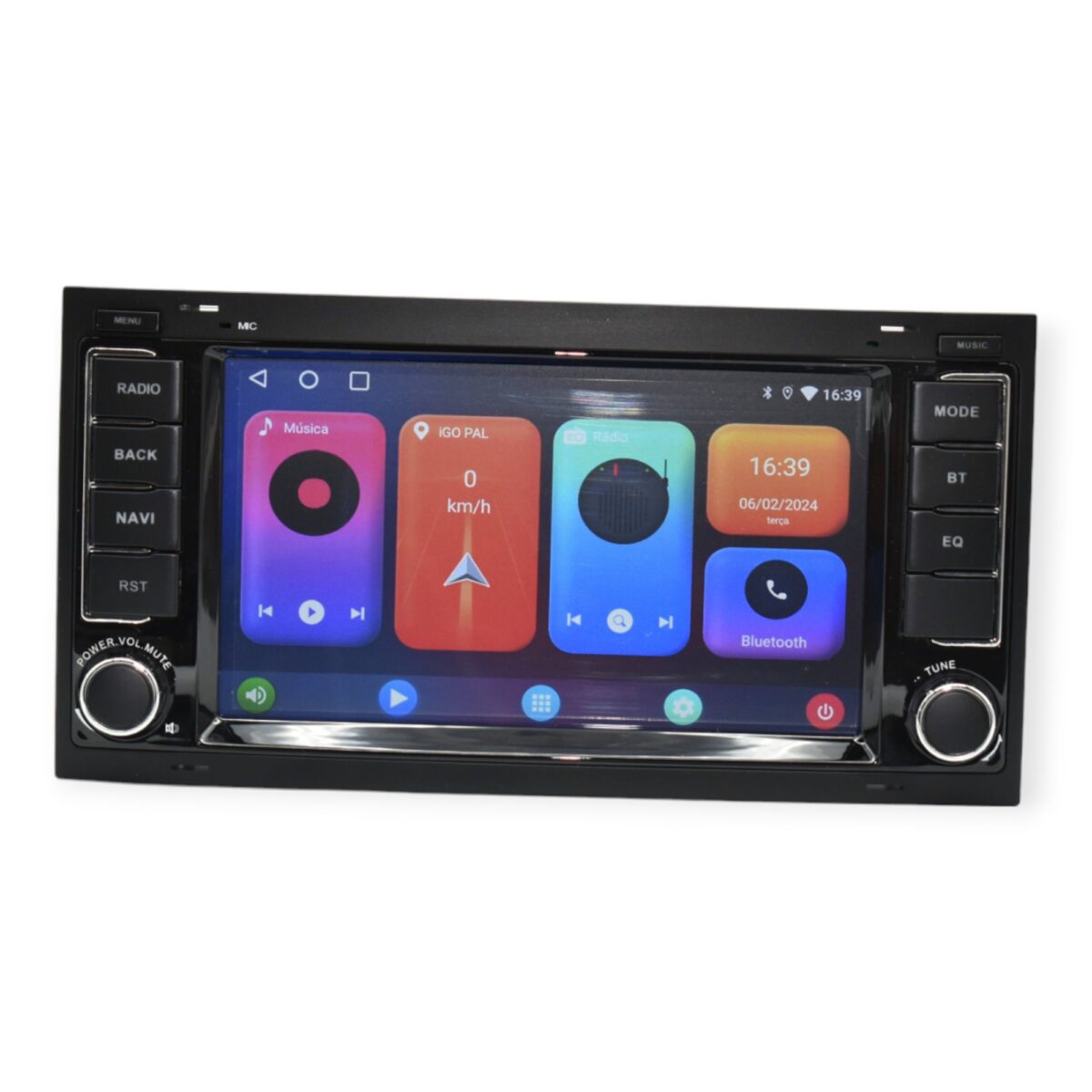 MENU RÁDIO ANDROID Volkswagen VW Transporter Touareg