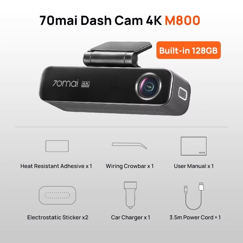 70mai M800 Dashcam 4K HDR – imagem 5