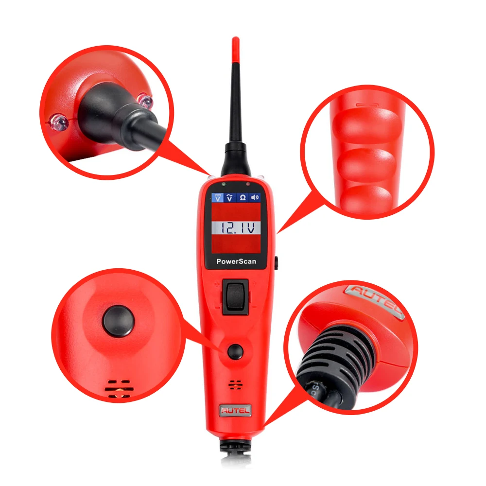 Testador de circuitos Autel PS100 a ativar componentes do automóvel