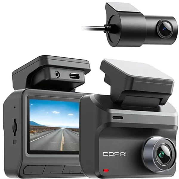 DDPAI Z50 Pro Dashcam 4K Dupla – Câmara de Bordo Frontal e Traseira com GPS e Wi-Fi 6