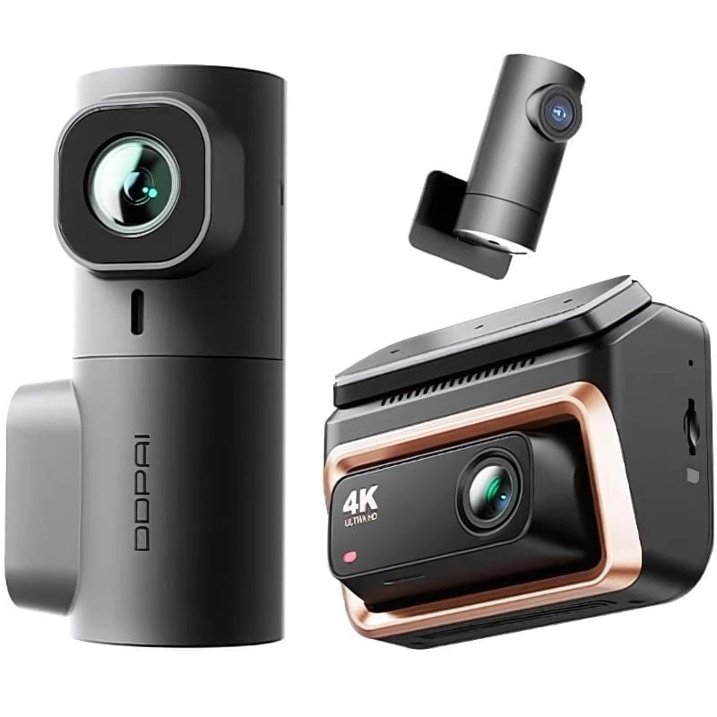 DDPAI Z60 Pro Three dashcam 4K com 3 câmaras