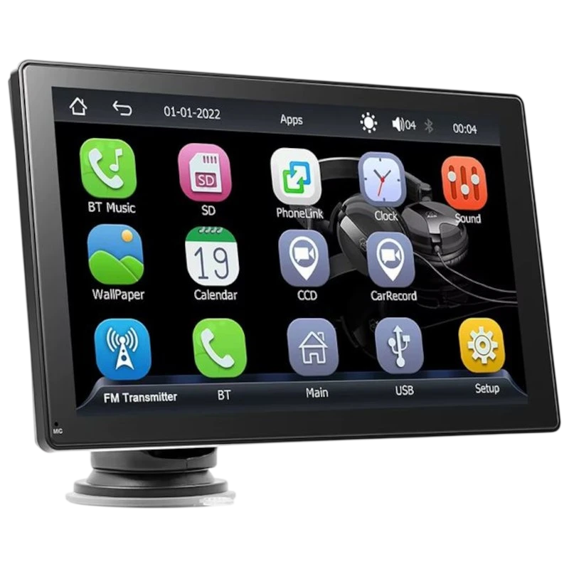 SWM B5308 ecrã CarPlay e Android Auto portátil de 9 polegadas